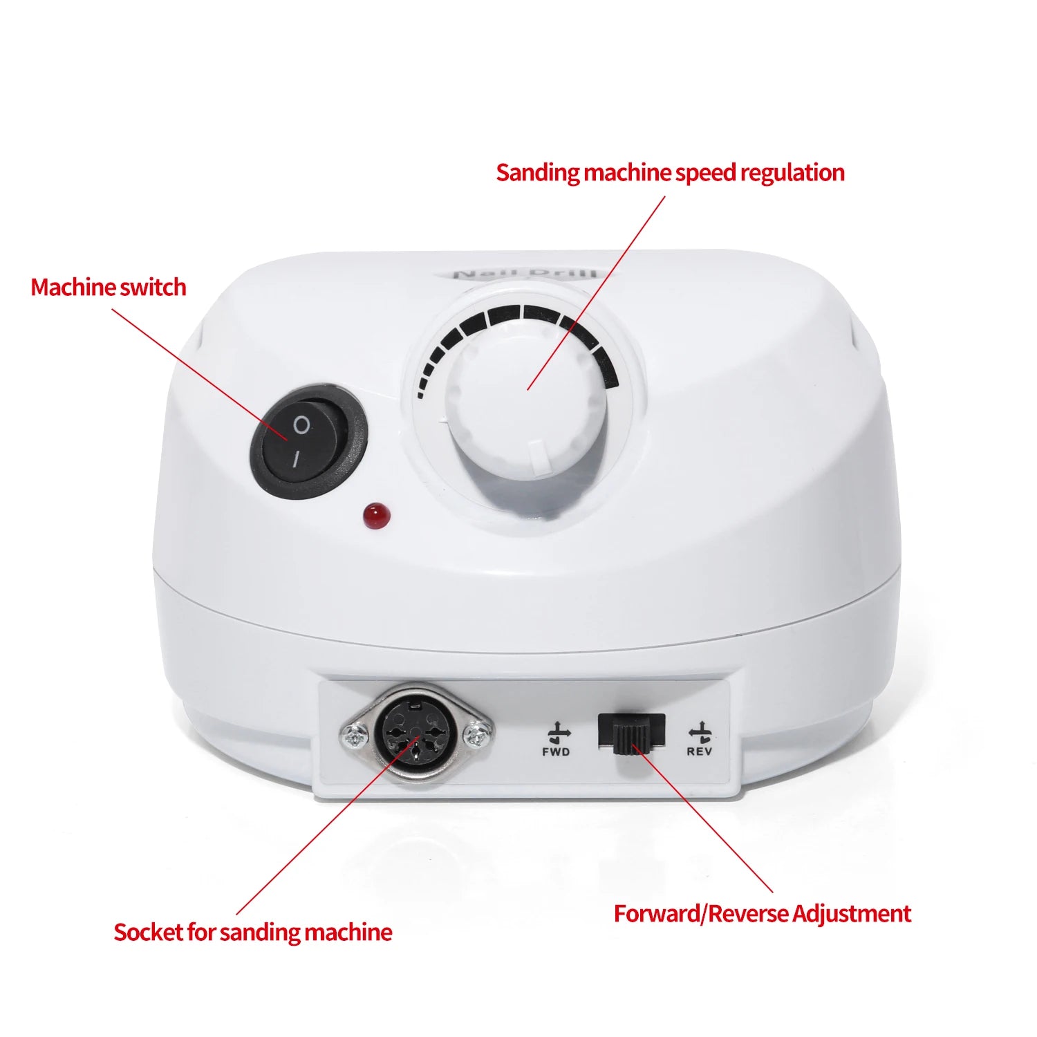 35000RPM Electric Nail Drill Machine Manicure Pedicure Professional Nail Lathe Low Noise Cutters Nail File Kit