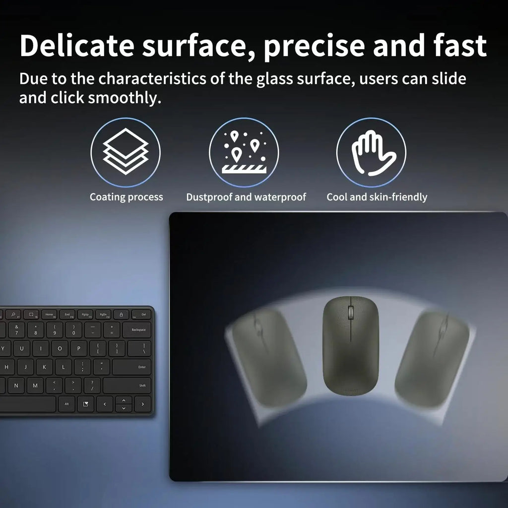 Transparent Photovoltaic Glass Mouse Pad Tempered Upgrade Smooth FPS Game & Office  Anime Theme Game Specific Mousepad Desk Mat