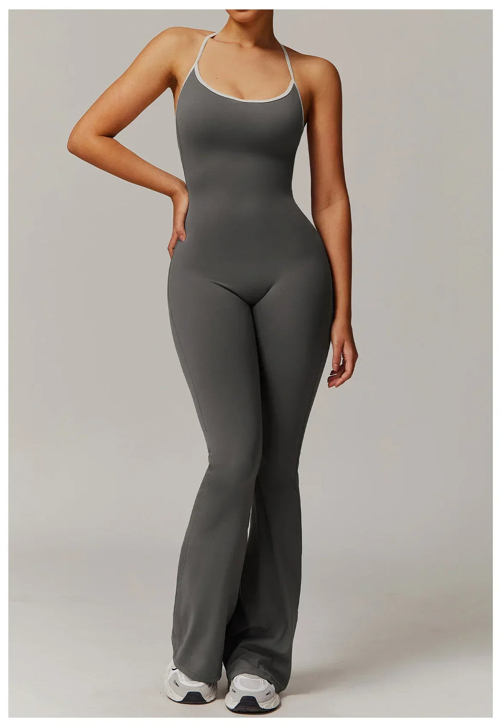 Sexy Back V Jumpsuit Gym Set Women Training Yoga Suit Sportswear Women Sports Jumpsuit Fitness Rompers Stretch Workout Bodysuits