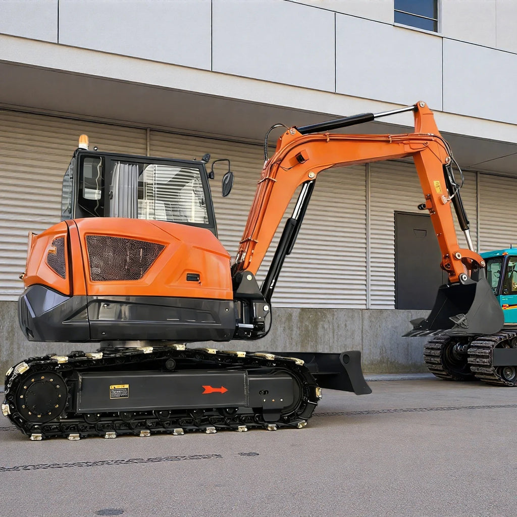 Customized 6.5 Ton Mini Hydraulic Excavator Compact Crawler Digger with Attachments for Farm Construction Garden Maintenance