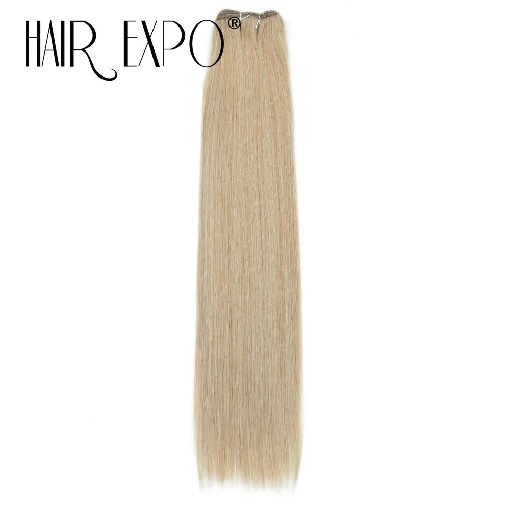 26" Bio Straight Hair Bundles Natural Soft Heat Resistant Fiber Synthetic Fiber Hair Extensions Protein Straight Hair Weave