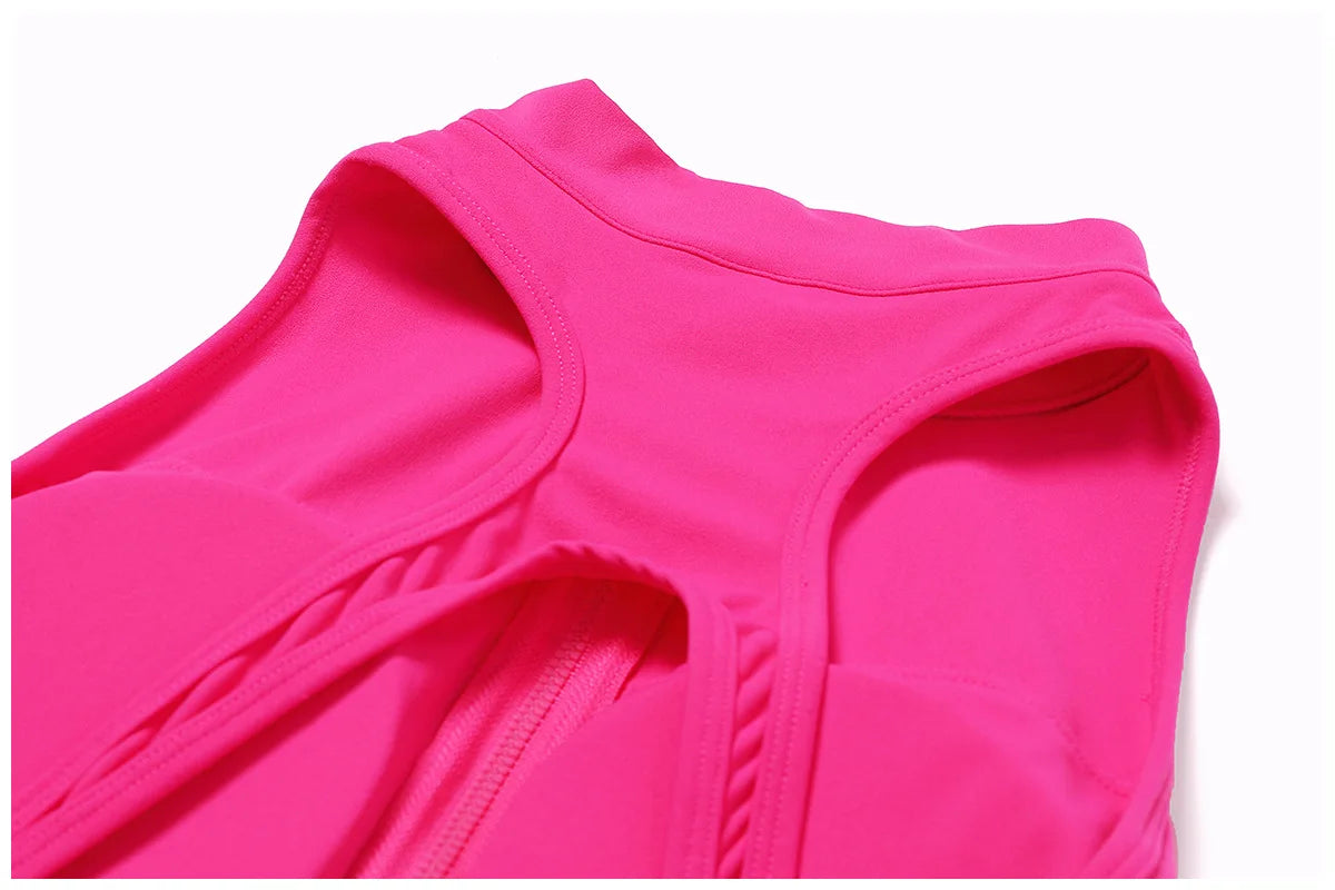 VEQKING Half Zip Women Yoga Sets Hollow Back Sports Jumpsuits Scrunch Butt Gym Fitness Playsuits Naked Feel Workout Bodysuit Set