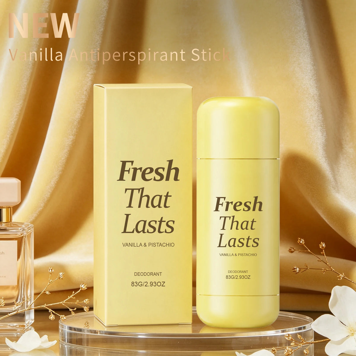 Vanilla Deodorant Stick For Men Women Anti Sweating Keep Dry Lasting Fragrance Remove Armpit Odor Refresh Antiperspirant Sticks