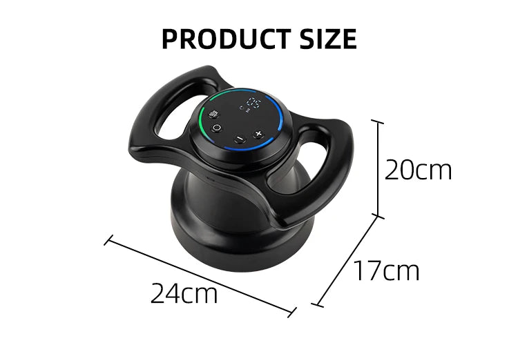 Slimming Massage Roller Electric Handheld Cellulite Massager Body Sculpting Tool for Fat Reduction Muscle Relaxation Home Use
