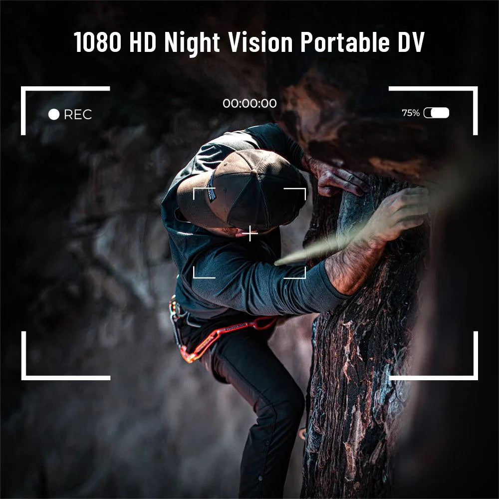 1080P HD Mini Action Camera Portable WiFi Hotspot Mini DV Camera, Waterproof Outdoor Sports Camera, Motorcycle Driving Recorder