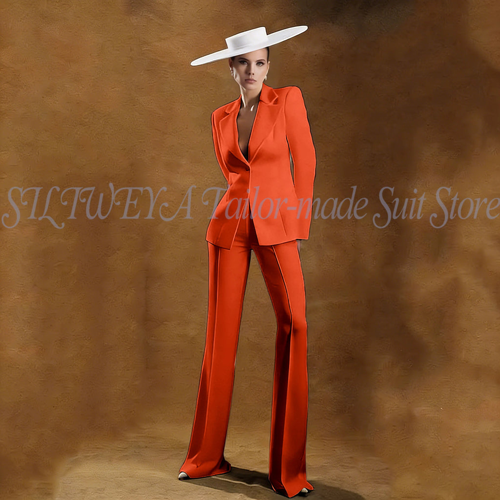 Ladies White Tailored Blazer Trousers Set Workplace Business Occasion Formal Attire 2026 Women Fashion Chic Office Commute Suit