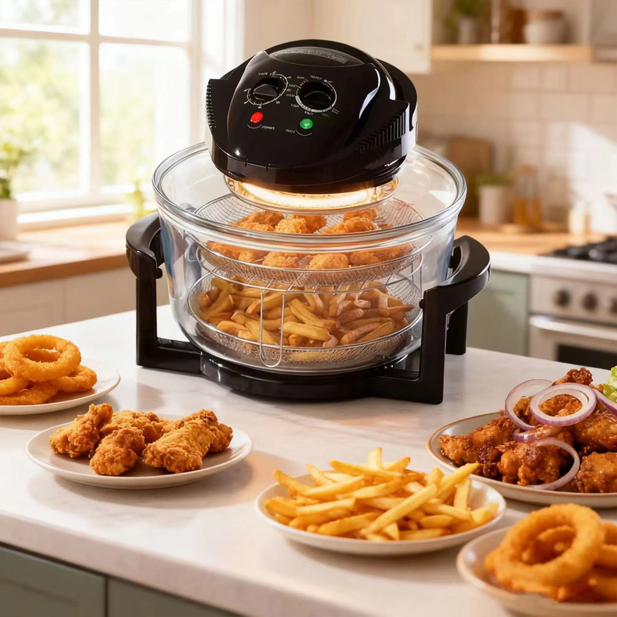 Multifunctional High Power Household Microwave Oven air Fryer Deep Fryer