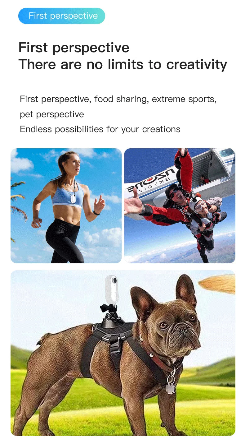 Waterproof Action 4K Camera 1080P Ultra Mini Wireless WiFi POV Bodycam for Bicycle Motorcycle Pocket Sports Recording HD Quality