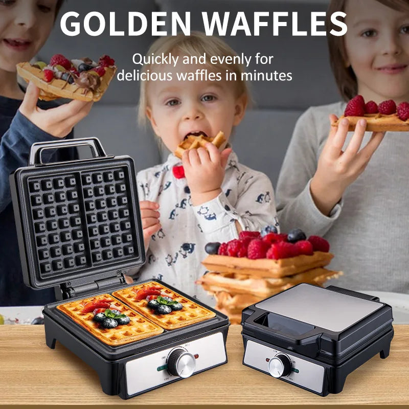 Electric Waffle Maker 2-Gram Non-Stick Commercial Waffle Maker 1500W 220V
