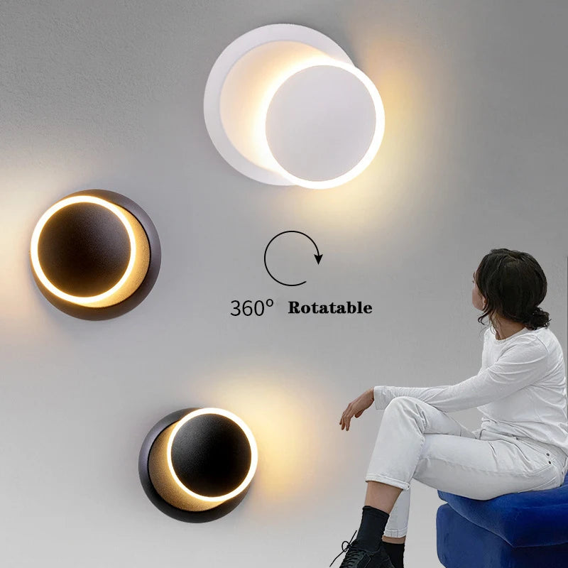 Indoor Lamp Body Touch Switch LED Wall Lamps Bedroom 360° Rotatable LED Wall Lights for Bedside Wall Sconce Lighting Fixtures