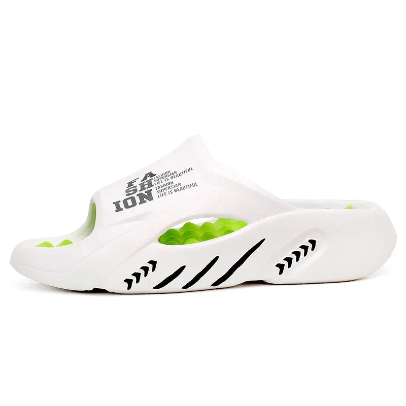 2025New Summer Men Massage Slippers Sides Indoor Outdoor Sandals Beach Casual Shoes Soft Sole Slides Men's Sandals