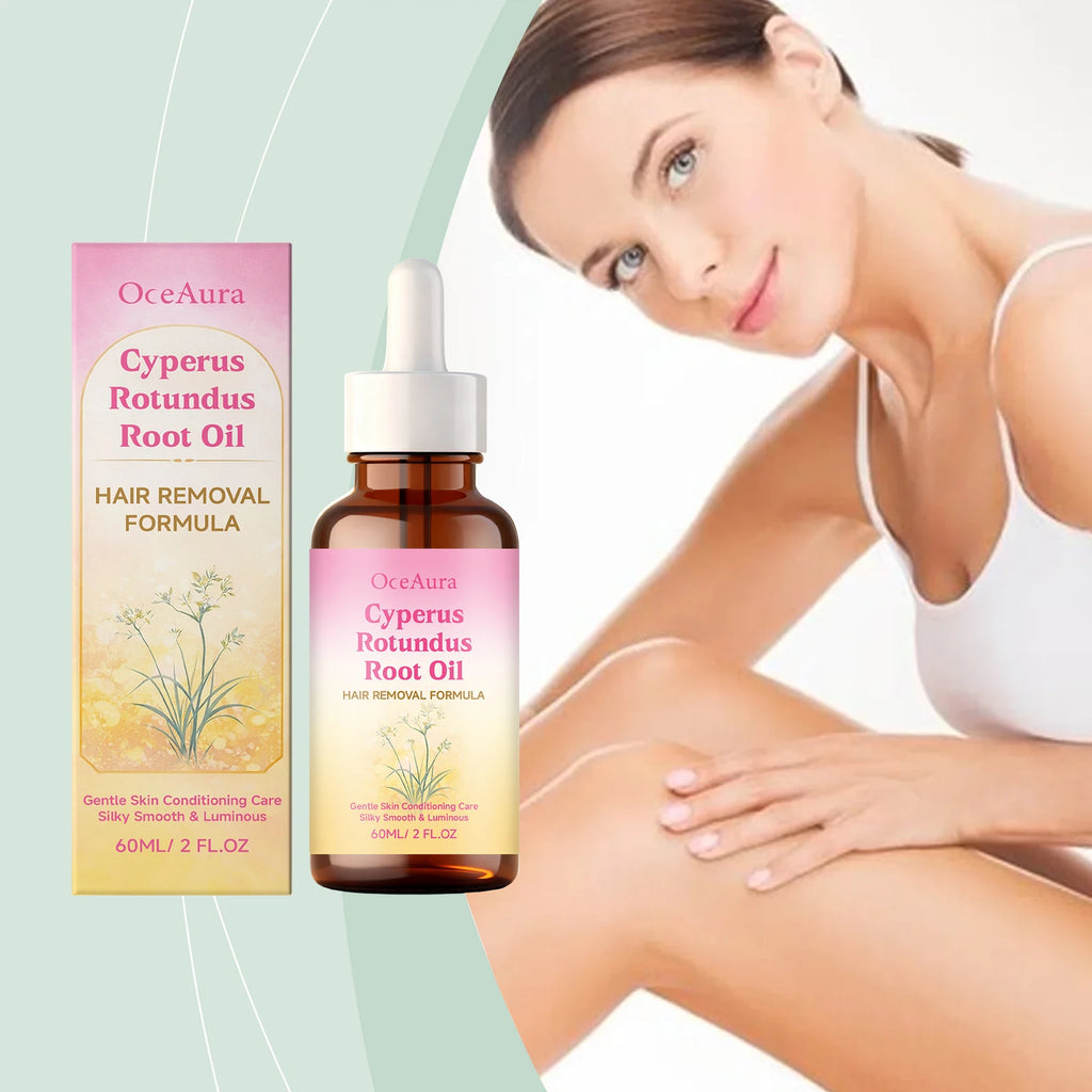 Cyperus Rotundus Hair Removal Oil Hair Growth Inhibitor Skin Smoothing Soothing Refreshing Cleansing Moisturizing Depilatory Oil