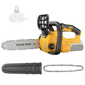 12 Inch Brushless Cordless Handheld Chainsaw Electric Chain Saw With Oiler Graden Pruning Saw Power Tools Compatible with Dewalt