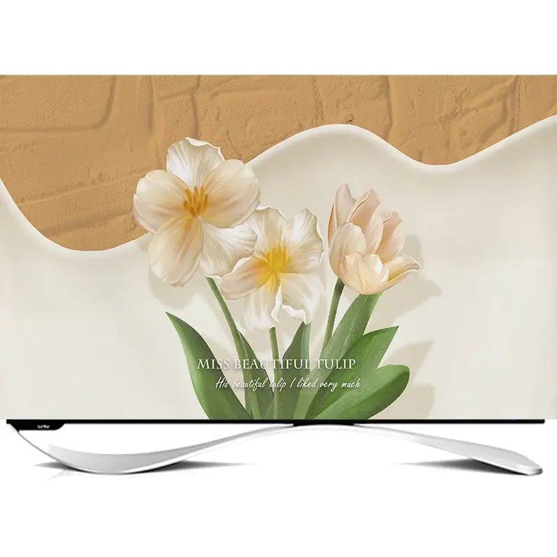 TV Cover Aesthetic three-dimensional sense Household Hanging LCD TV Dust 24-75 Inch Living Room Decoration for Televisions
