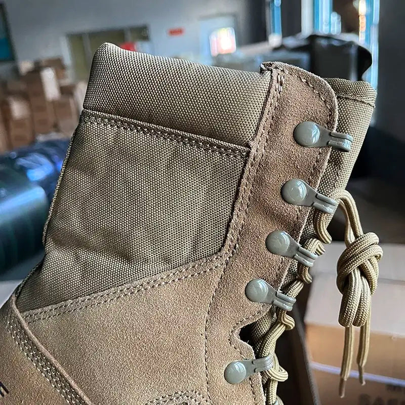 Professional Hiking Shoes for Men High Top Hunting Shoes Mens Anti Slip Mountaineering Boots Man Brown Outdoor Camping Shoes