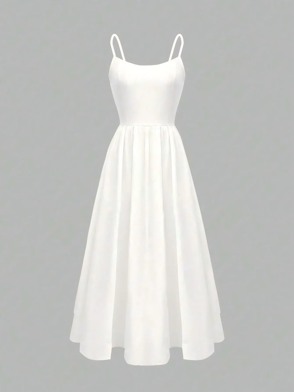 Dresses For Women 2026 Summer Suspender Dress Solid Swing Sundress Sleeveless Spaghetti Straps A Line Beach Party Dresses