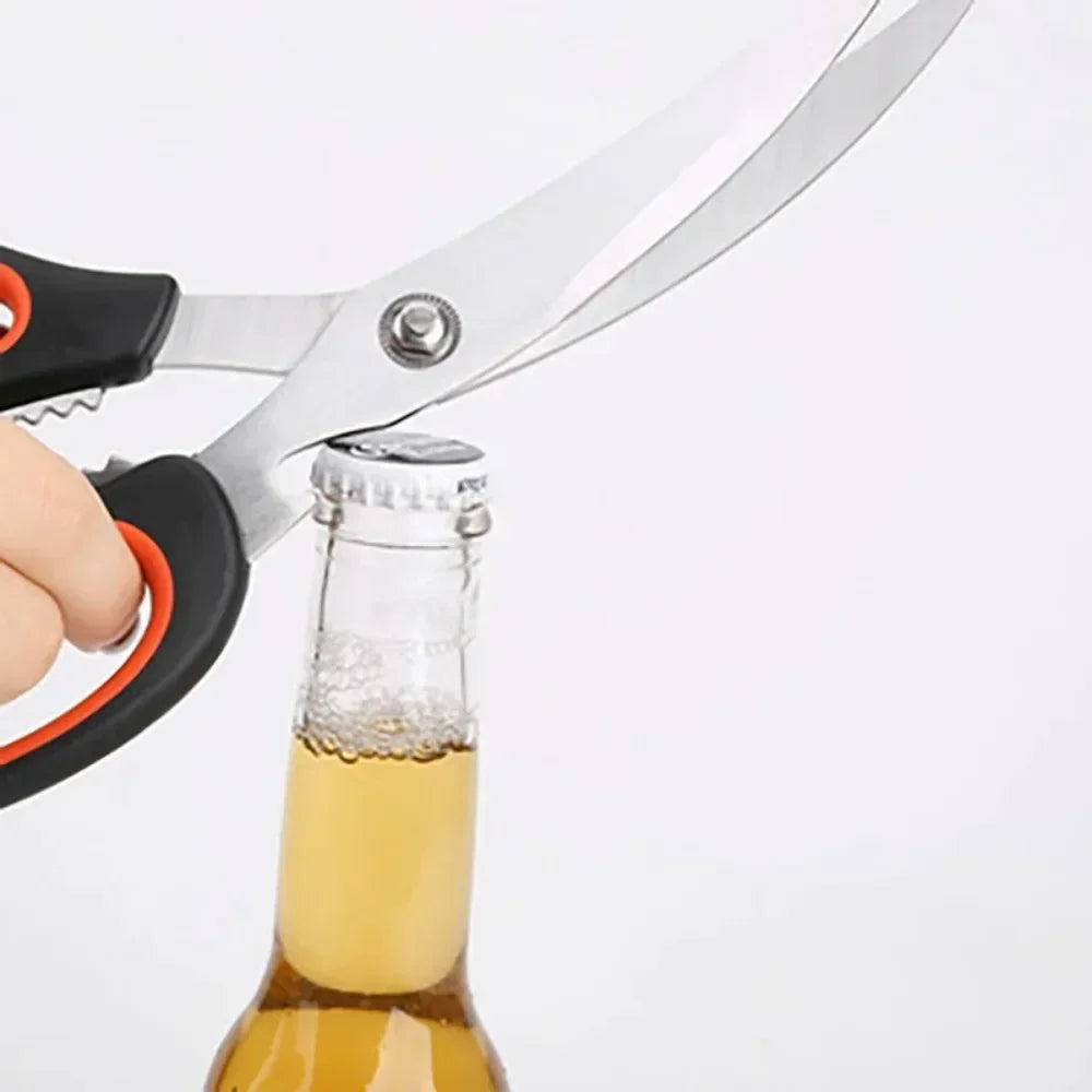 Stainless Steel Scissors Functional Vegetable Food Scissors Kitchen Gadgets Barbecue Kitchen Scissors
