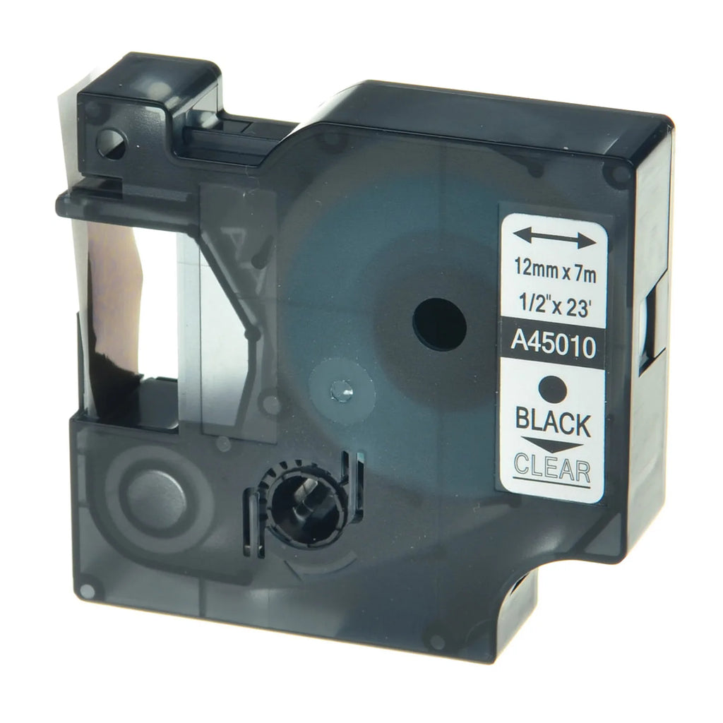 6/9/12mm 24mm Label for Dymo D1 Tape 45013 40913 43613 Black on White Compatible Dymo LabelManage 160 280 LabelPoint Label Maker