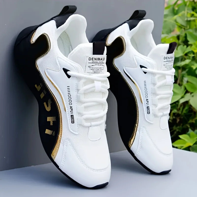 Pair Breathable Men's Training Shoes with Height Increase, Lace-up, Comfortable, Lightweight,