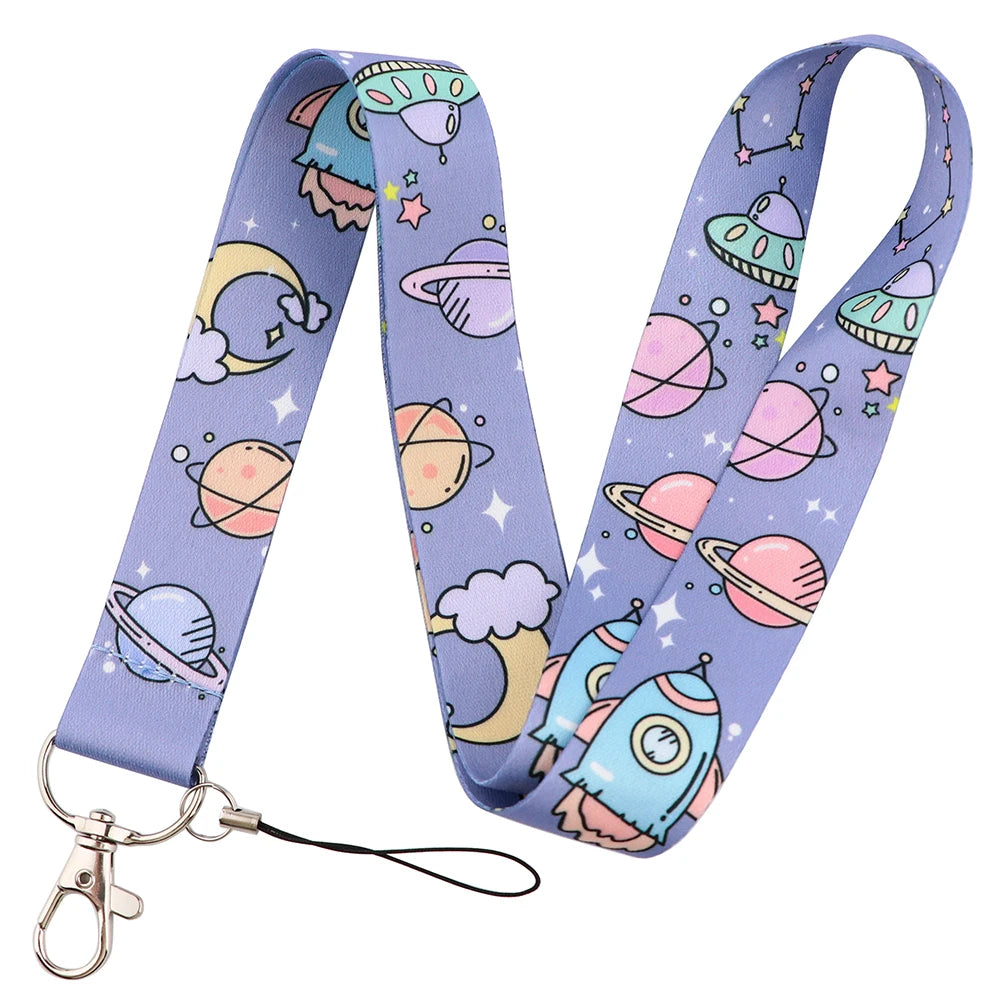 100 Designs Cute Art Lanyard for Keys Chain Badge Holder ID Credit Card Pass Hang Rope Lariat Mobile Phone Charm Accessories