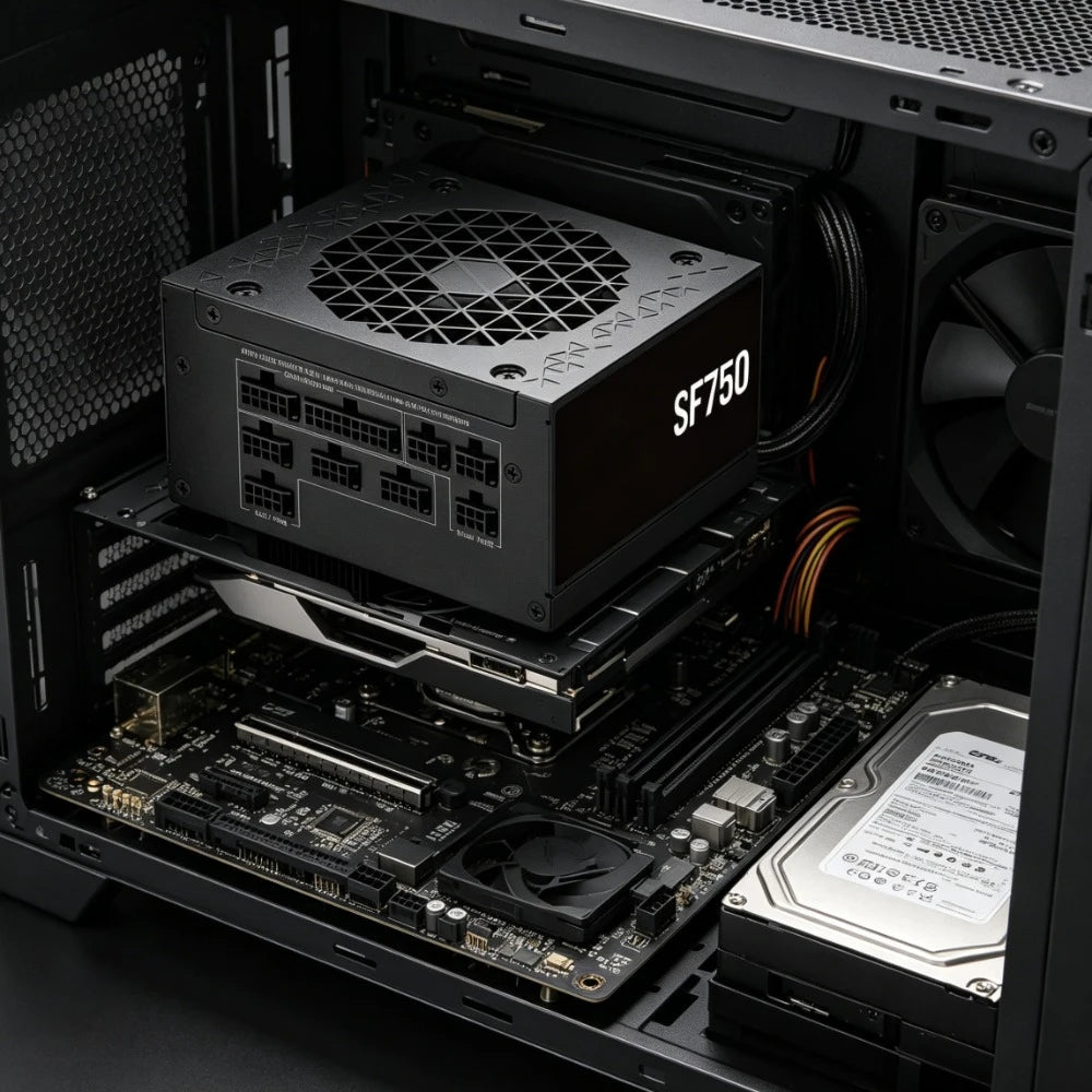 Fully Modular SFX Low Noise 80 Plus Platinum Power Supply ATX 3.1 Compliant PCIe 5.1 Ready Small Form Factor with SFX-to-ATX