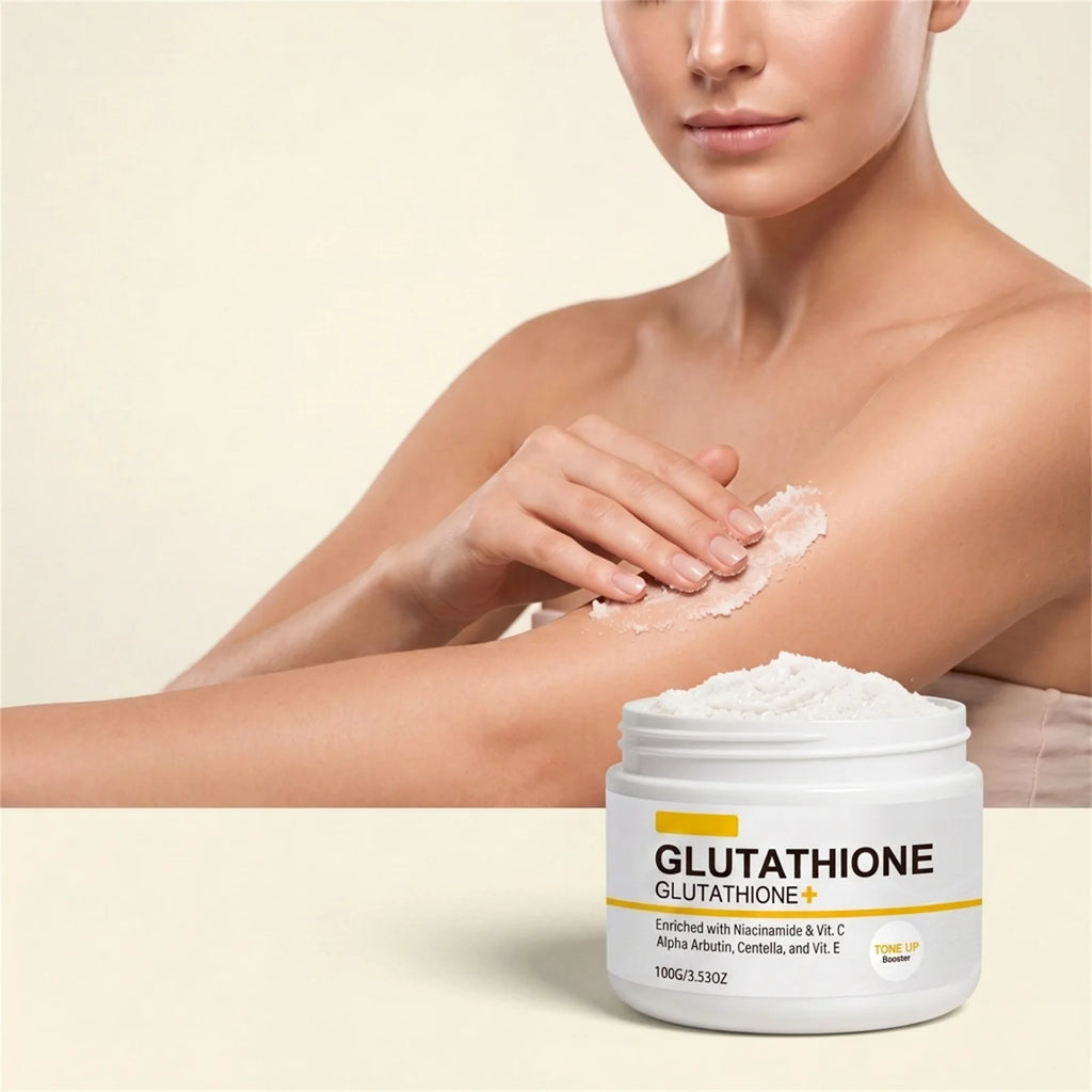 100g Glutathione Whitening Cream Tone Up Booster Niacinamide Vitamin C Alpha Arbutin Dark Spot Corrector Glow Face Moisturizer