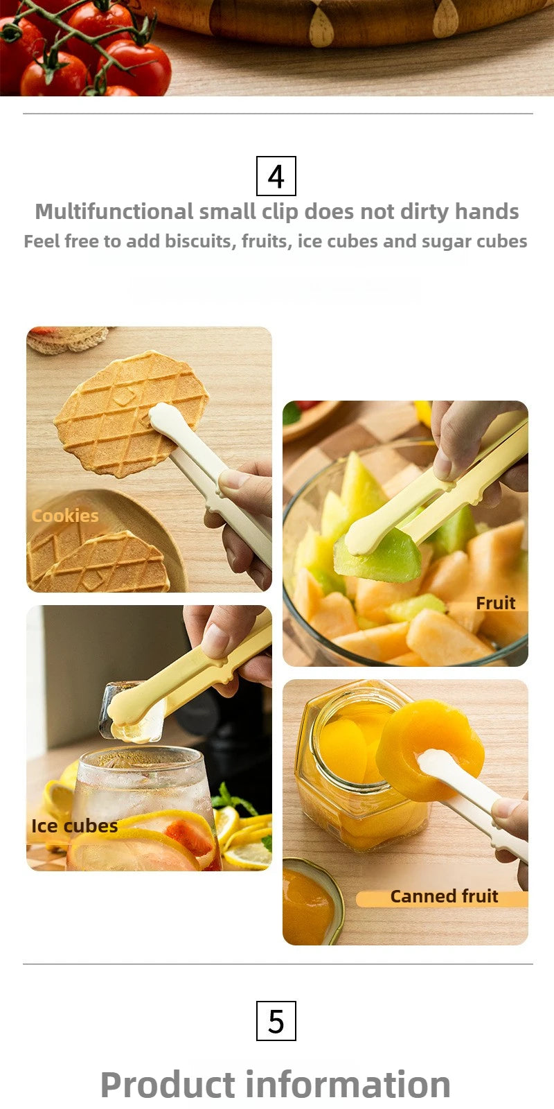 Cute Cat Paw Silicone Food Tongs Multicolor Food-Grade Kitchen Gadgets for Fruit Salad  Ice Cube Practical Kitchen Accessories