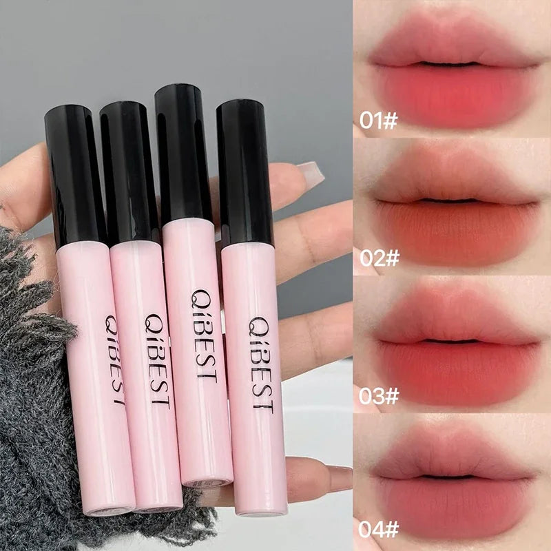 Multipurpose Makeup Set 4PC Liquid Lipstick,1 Pressed Powder,1 Face Blush,1 Eyeliner,1 Mascara,1 Eyebrow Pencil Korean Cosmetics