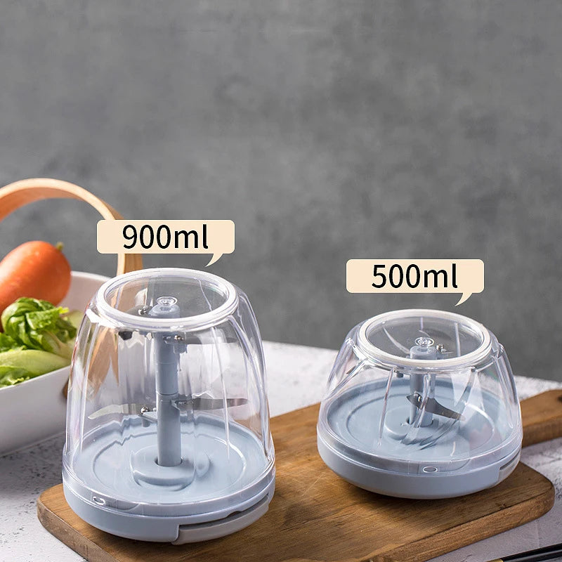 1PCS 500/900ML Manual Meat Mincer Garlic Chopper Rotate Garlic Press Crusher Vegetable Onion Cutter