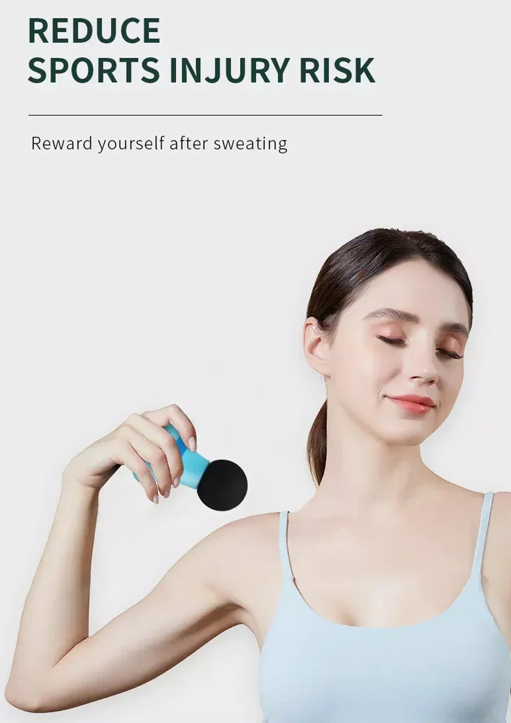 Mini Portable Massage Gun Deep Tissue Percussion Handheld Muscle Massager for Athletes Body Back Pain Relief