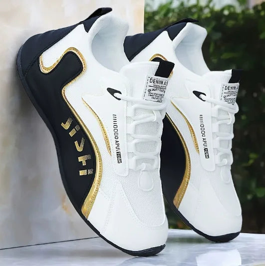 Plus-size men's leather mesh sneakers, casual sports shoes, spring and autumn outdoor casual sports shoes  M1227