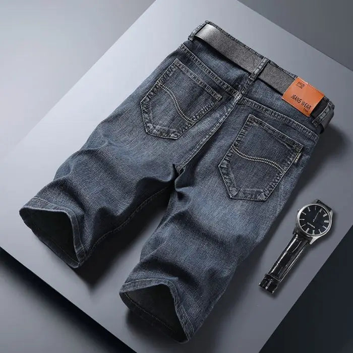 Men Classic Style Men's Slim Denim jorts Summer New Business Fashion Thin Stretch Short Casual jorts Male