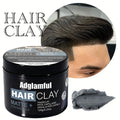Adglamful Matte Hair Clay 120g -Cologne, Strong Hold, Lightweight, Non-Greasy, Reusable, Natural Look for Men