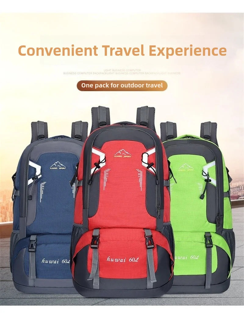 Large Capacity Travel Backpack 40l 60l Waterproof Back Pack Laptop Bag For Men Women Outdoor Travel Hiking Sports Business Trip