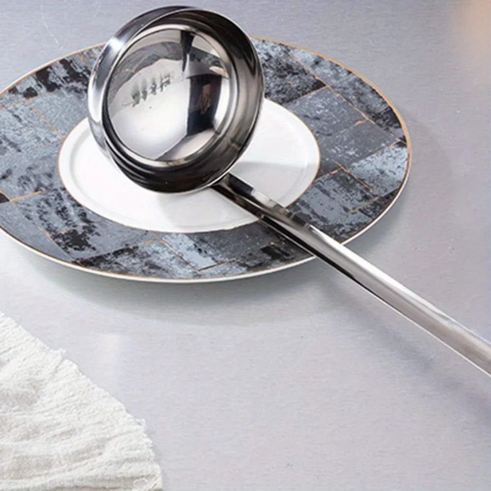 E9 1Pcs Soup Ladle, Small Stainless Steel Ladles and Spoons Professional Ladle, 1/2/3oz Duty Metal Ladle Kitchen Utensil Spoon