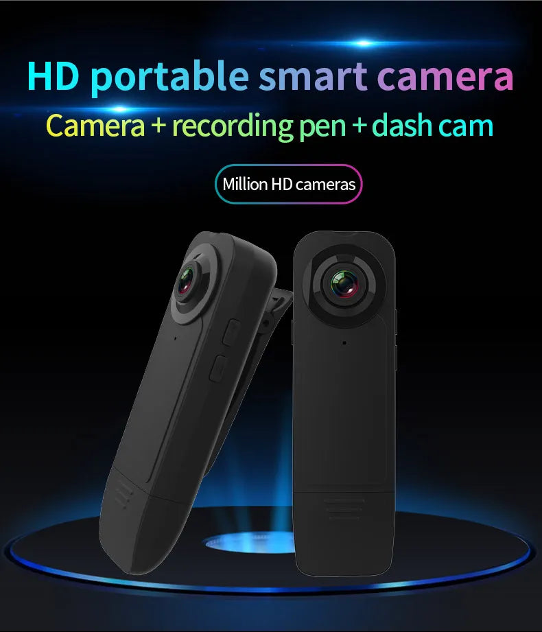 1080P Sport Hiking Mini Camera HD 1080P Pen Cam Night Vision Micro Camcorder Bodycam DV Video Recorder Home Office Security