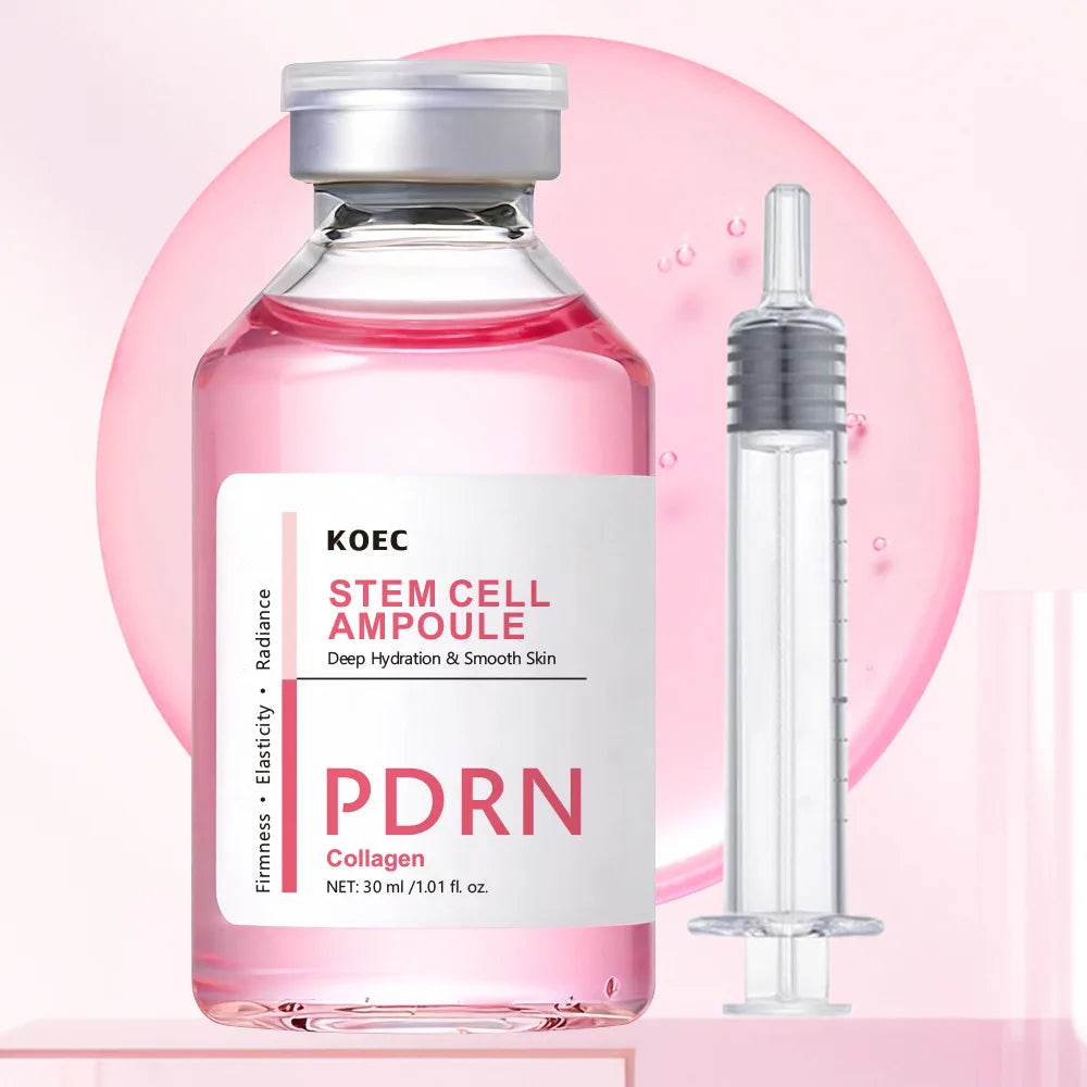 Stem Cell Ampoule PDRN Serum for Face Brightening Skin Smoothing Calming Repairing Daily Moisturizer