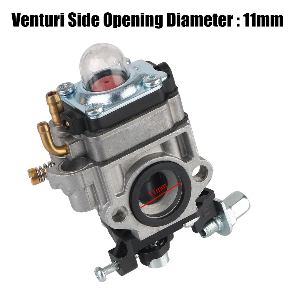 Scooter Brushcutter Carburetor 11mm Carburetor For 40CC 43CC 49CC 2-Stroke Pocket Bike Scooter Carb For Trimmer Cutter Chainsaw
