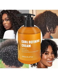 GZE CURL DEFINING CREAM with Argan Oil for Wavy and Curly Hair Moisturizer and Deep Conditioning for Shine and Bounce