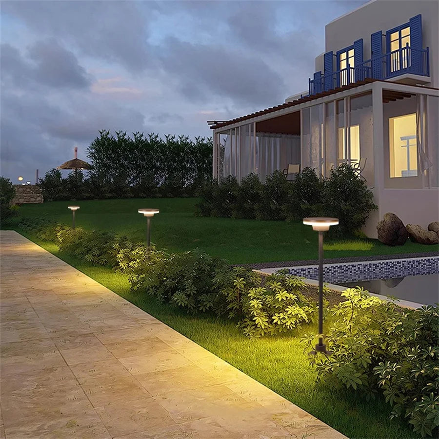 60/80CM Outdoor Pathway Bollard Lighting Waterproof Courtyard Garden Lawn Lamps LED Villa Landscape Fence Path Post Light