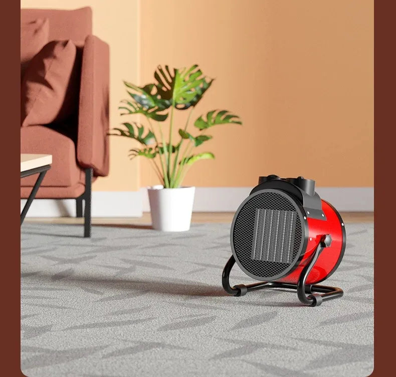 2000W Portable Space Heater with Fan Adjustable Thermostat 2 Heat Settings Fan Mode Overheat Tip-Over Protection for Home Office