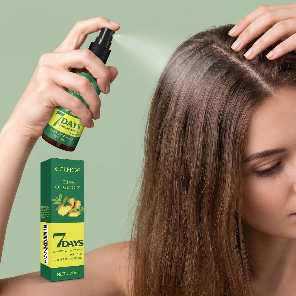 Ginger Germinal Hair Spray Nourish Scalp Strengthen Weak Hair Roots Improve Thin Brittle Hair Mild Daily Scalp Care Liquid 30ml