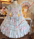 Original Design Lolita Sweet Long Sleeve OP Dress Women Autumn Super Fairy Cute Bow Birthday Party Girls Princess Dresses