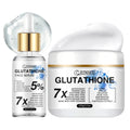 JUINHOU Glutathione Facial Cream Serum Set Antioxidant Brightening Even Skin Tone Moisturizing Suitable For Daily Facial Care