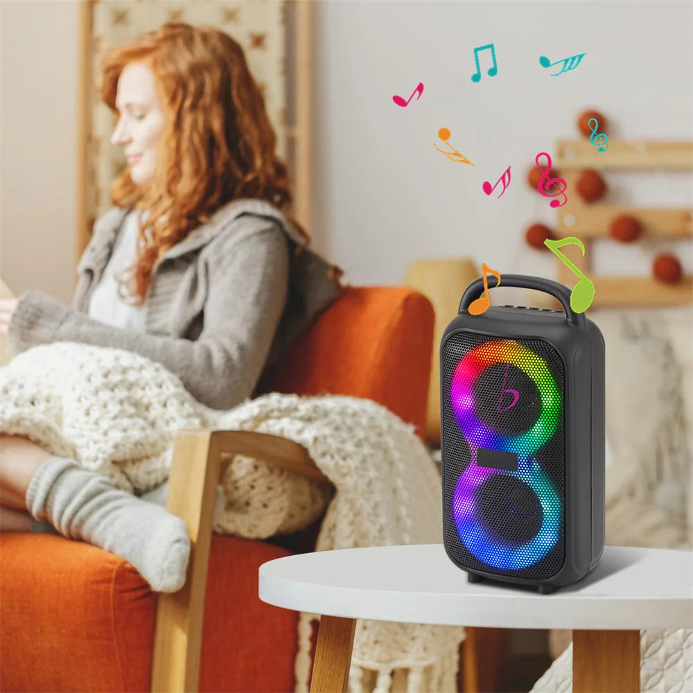 1000W Party Portable Speakers Bluetooth Wireless Boombox Sound Large Speaker Dual 3 Inch Subwoofer for Outdoor Dancing Family