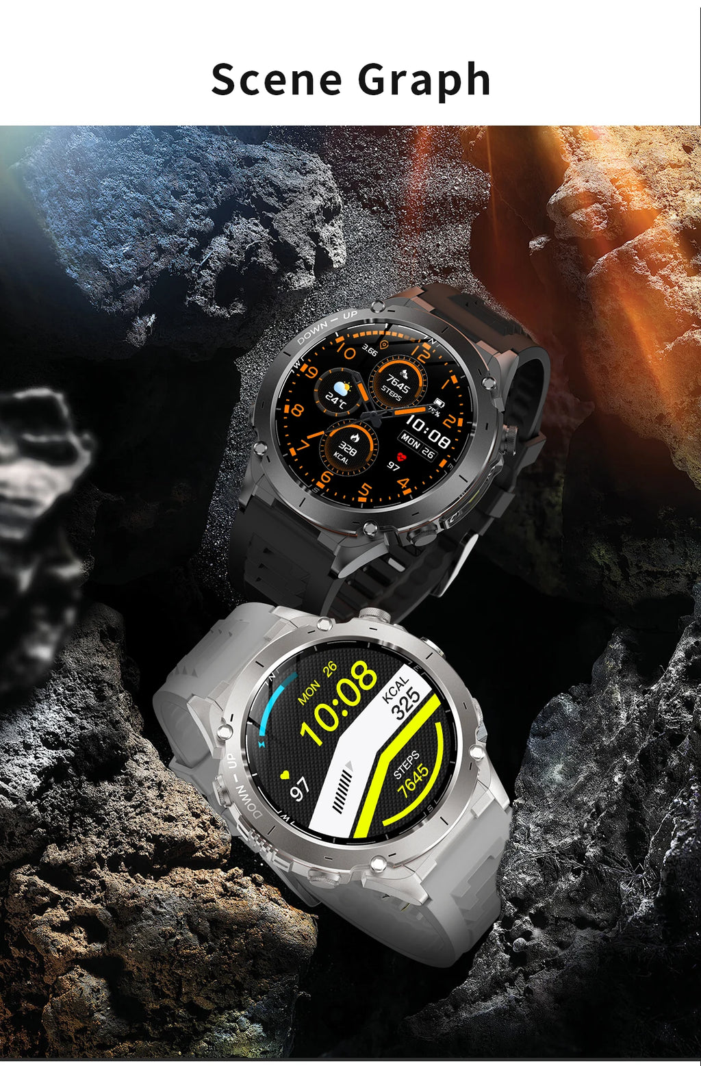 2026 New GPS Smart Watches 10 ATM Waterproof Built-in Dual-band GNSS Compass Military Sport Men SWIM Smartwatch For Android IOS