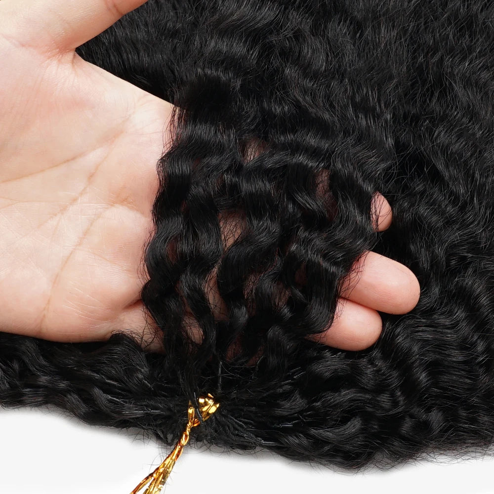 Kinky Straight Crochet Human Hair Pre Separated Knotless Reusable Feather Crochet Human Hair Bundles Burmese Curly Crochet Hair