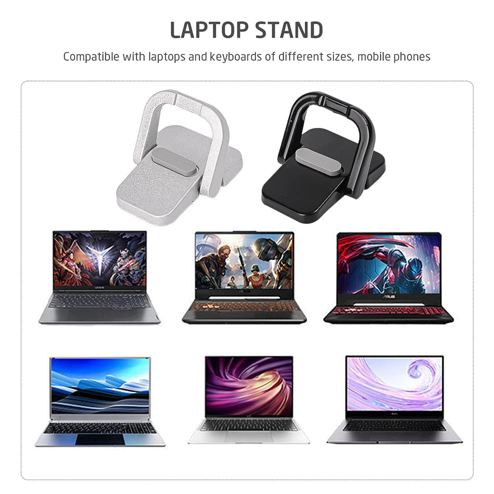 2pcs Keyboard Stands, Mini Laptop Stand for Desk, Portable Laptop Stand Compatible with MacBook Air Pro, Dell XPS,  HP More.