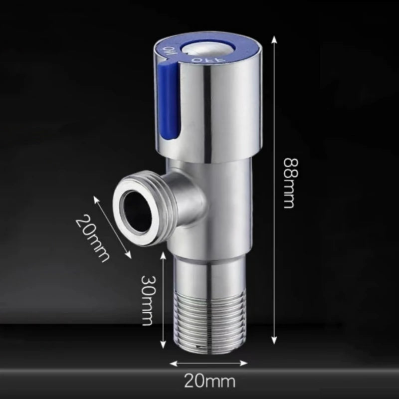 Stainless Steel Angle Valve Bathroom Faucet Hot Cold Inlet Valve Toilet Filling Angle Valves Basin Faucet Bathroom Accessories