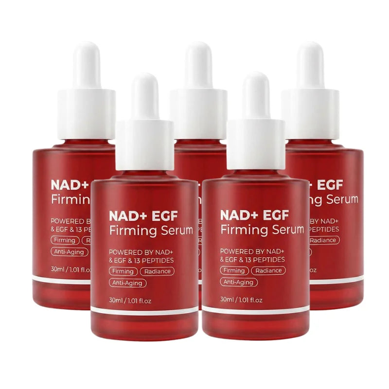 NAD+ EGF Firming Serum Anti Aging Serum 13 Peptides Reduce Fine Lines Improve Sagging Dull Skin Brightening Facial Essence